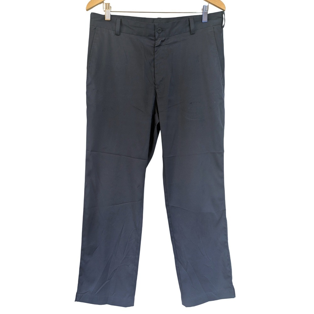 Nike Golf Dri-FIT Mens Navy Blue Flat Front Performance Pants 33x30 472532-419